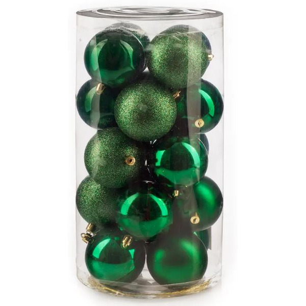 Набор новогодних шаров Ausini VT25-04007-6