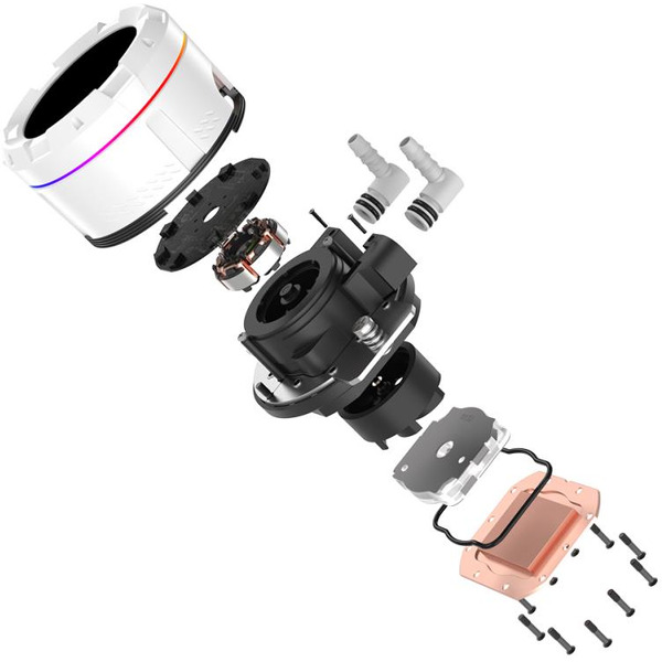 Система жидкостного охлаждения для процессора ID-Cooling SL240 White