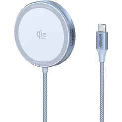 Беспроводное зарядное Ugreen Magflow W753 55959 (голубой)