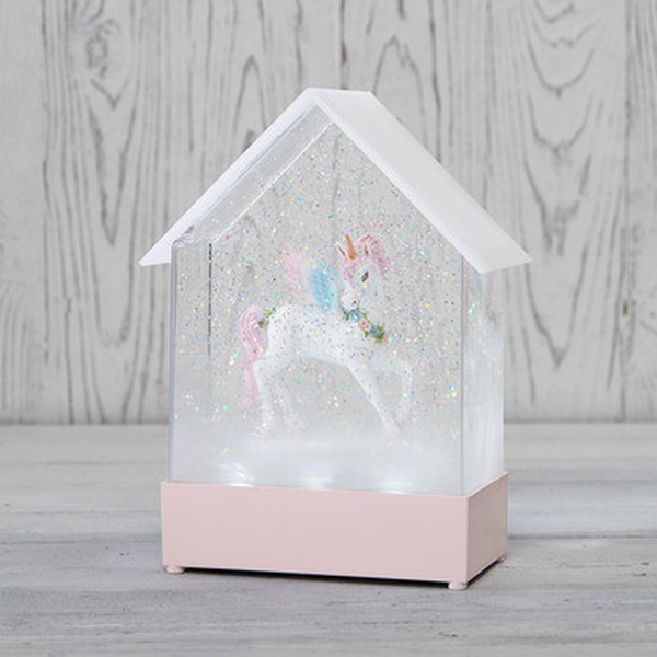 Декоративный светильник с эффектом конфети, подсветкой и мелодией NEON-NIGHT Единорог 501-186