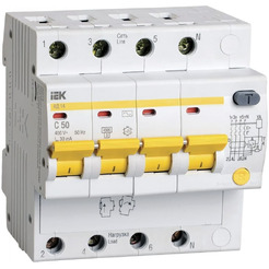 Дифференциальный автомат IEK MAD10-4-050-C-030