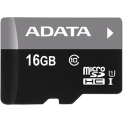 Карта памяти SDHC-micro 16GB ADATA AUSDH16GUICL10-RA1