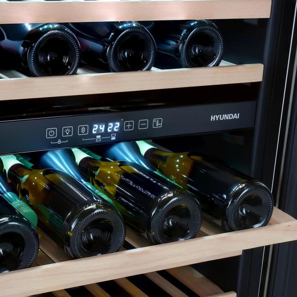 Винный шкаф Hyundai HBWC 0861 DU (чёрный)