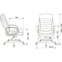 Кресло Бюрократ T-9950PL (черный)
