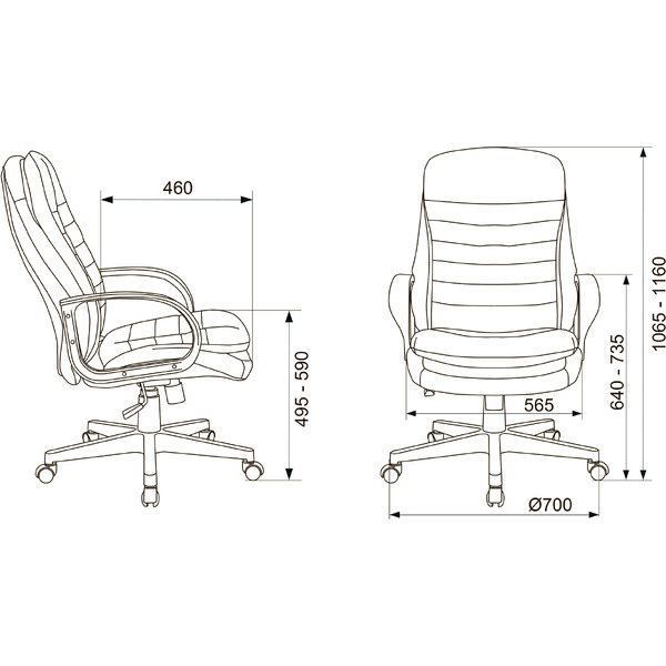 Кресло Бюрократ T-9950PL (черный)
