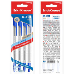 Набор шариковых ручек Erich Krause Stick Classic R-301 22032 (4 шт)