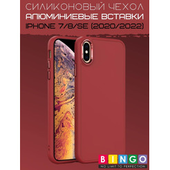 Бампер Bingo Metal для APPLE iPhone 7/8/SE (2020) Красный