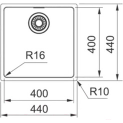 Кухонная мойка Franke FEX 110-40 122.0689.807