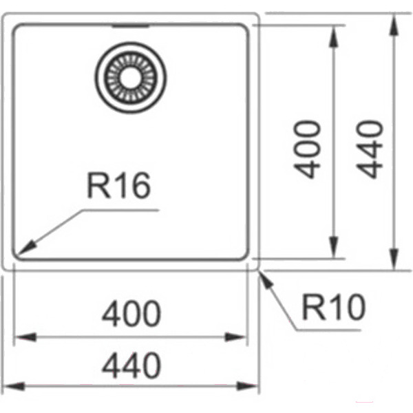 Кухонная мойка Franke FEX 110-40 122.0689.807
