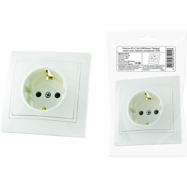 Розетка TDM Таймыр SQ1814-0512 (белый)