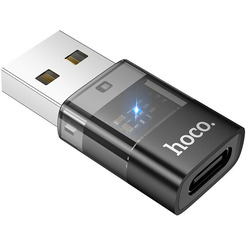 Адаптер Hoco UA36C USB Type-A - USB Type-C (черный)