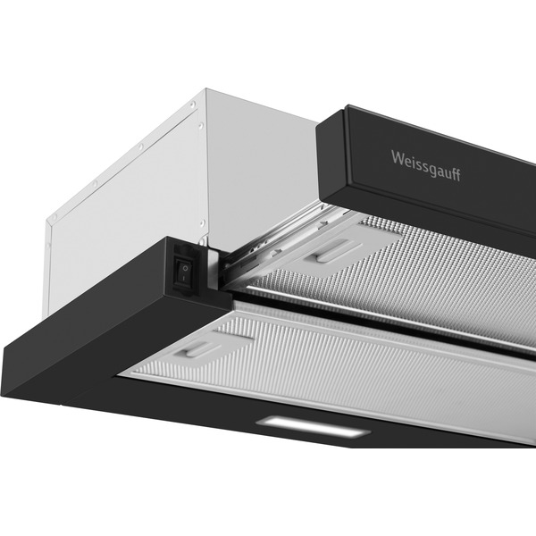 Вытяжка WEISSGAUFF TEL 600 2M Black Glass