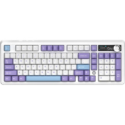 Компьютерная клавиатура AJAZZ AK980 V2 (фиолетово-бело-синяя)