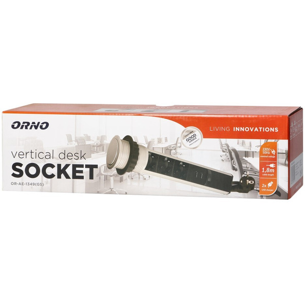 Блок розеточный Orno OR-AE-1349-AL 1,8 м