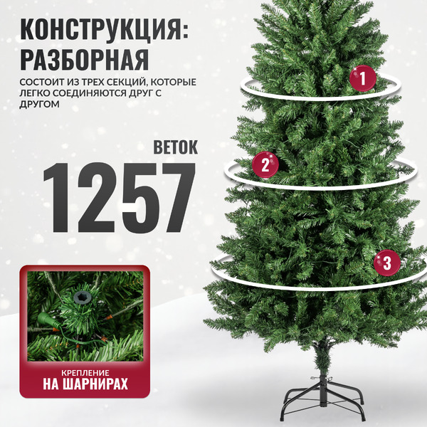 Ель искусственная Winter Light 210 / 24821-210CM LED
