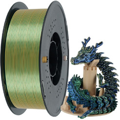 Пластик Kingroon PLA Tri-Silk 1.75мм NSC028 (1кг, Blue-Green-Orange)