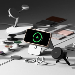 Чехол RINGKE SILICONE MAGNETIC MAGSAFE для IPHONE 16 PRO MAX PINK SAND