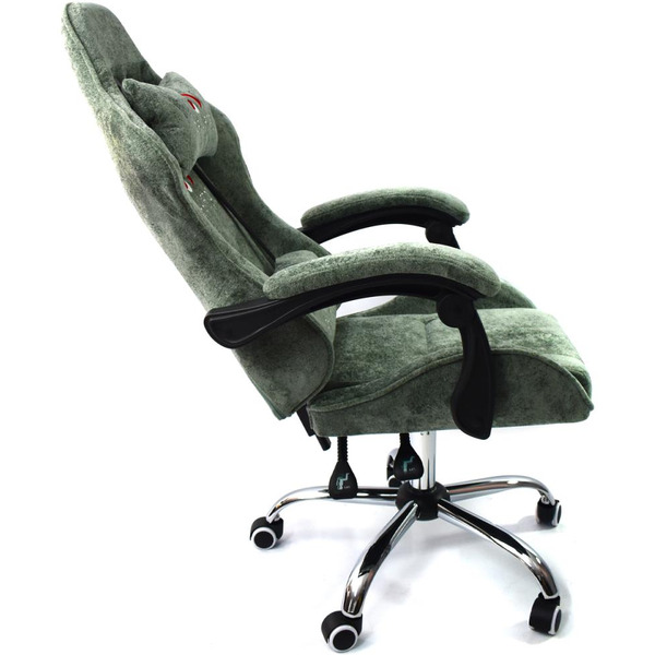 Вибромассажное кресло Calviano ASTI ULTIMATO green fabric