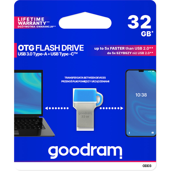USB Flash GOODRAM ODD3 32GB Blue (ODD3-0320B0R11)