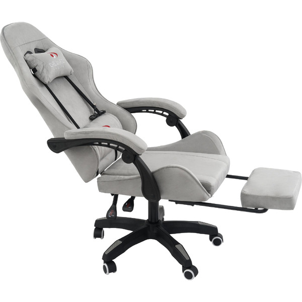 Вибромассажное кресло Calviano 1584 (велюр, серый)