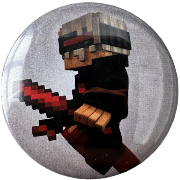 Значок сувенирный "Дай 5 Добру" (Майнкрафт) в ассортименте