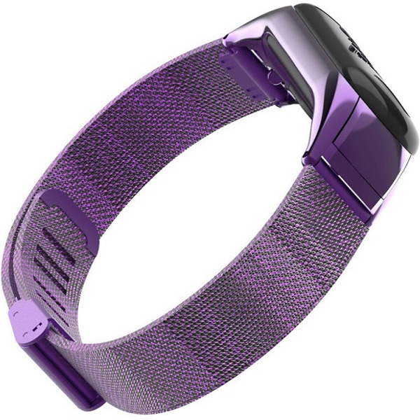Ремешок Bingo Stainless Grid для Xiaomi Mi Band 3/4 Фиолетовый