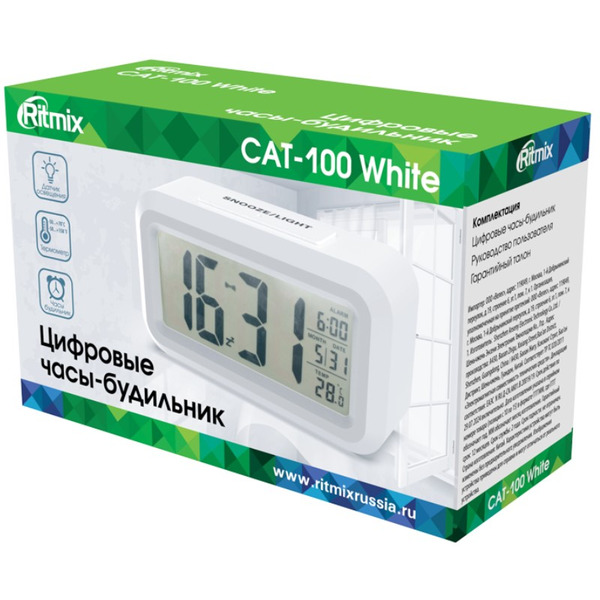 Часы-метеостанция RITMIX CAT-100 White