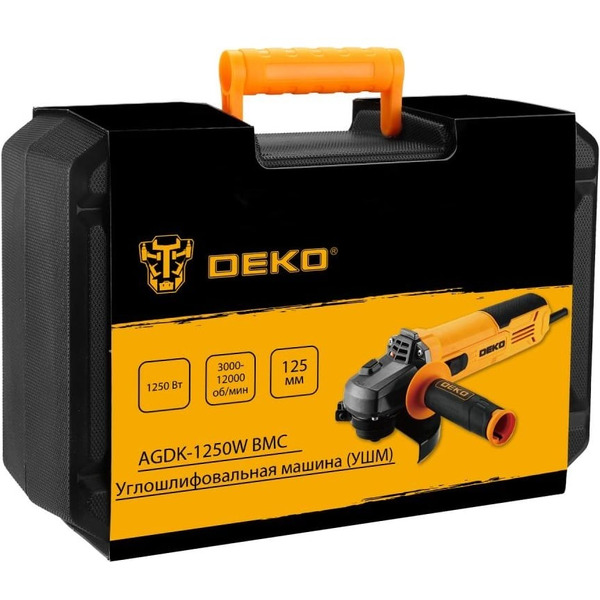 Угловая шлифмашина Deko AGDK-1250W 084-1078