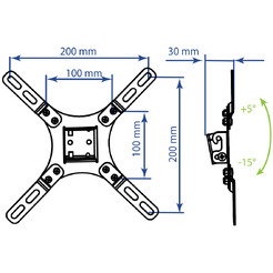 Кронштейн Kromax VEGA-8