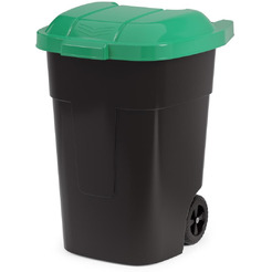 Контейнер для мусора Альтернатива М4663 65 л (черный/зеленый)