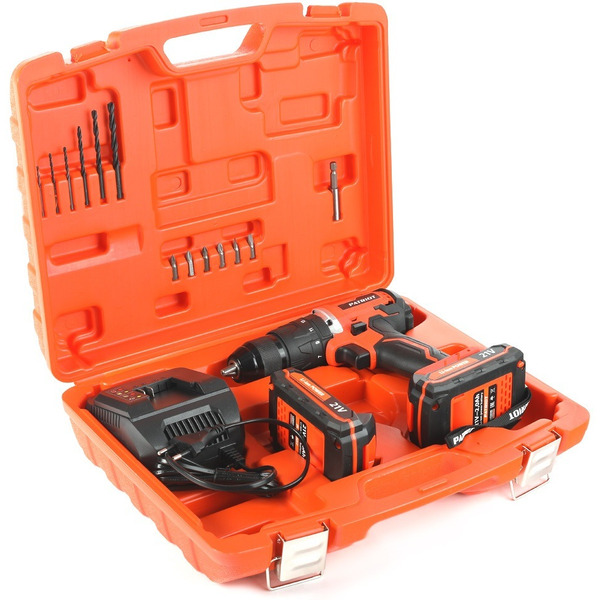 Дрель-шуруповерт Patriot BR 210UES-h 180301555 (с 2-мя АКБ, кейс)