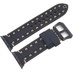 Ремешок Bingo Leather Cross для APPLE Watch Темно-синий