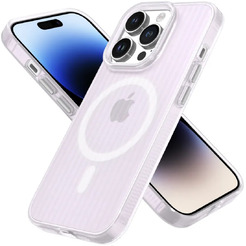 Задняя накладка CASE Translucent Strip Apple iPhone 14 Pro (белый)