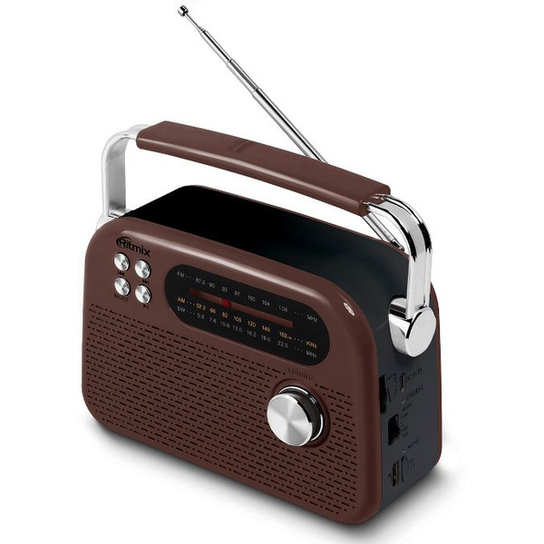 Радиоприёмник RITMIX RPR-045 (коричневый)