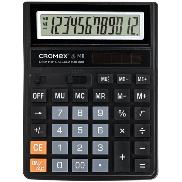 Калькулятор CROMEX 888 271728 (черный)