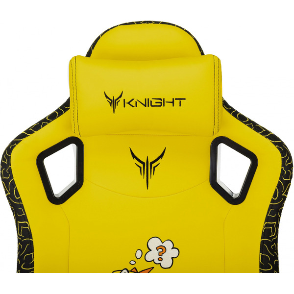 Игровое кресло Knight Craft Dragon (желтый экокожа)