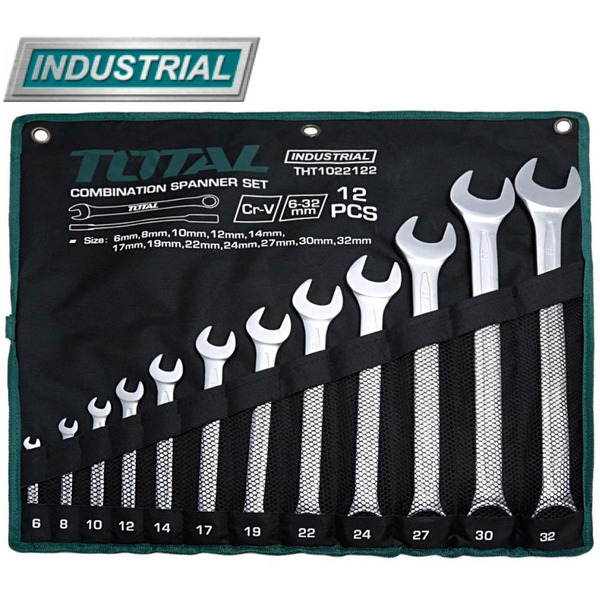 Набор ключей комбинированных TOTAL THT1022122 (12 шт)