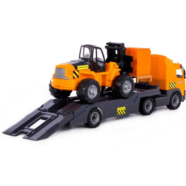 Автомобиль-трейлер + автокар + конструктор Супер-Микс Полесье 58409