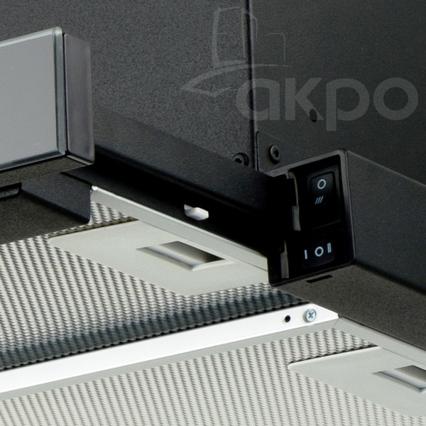 Вытяжка Akpo Light Eco Glass Twin 50 WK-7 (черный)