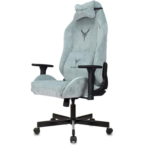 Кресло игровое Knight N1 Fabric Light-28 (1626368) серо-голубой
