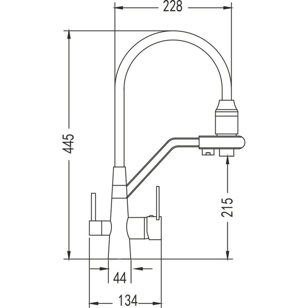 Смеситель Rose R558C (белый)