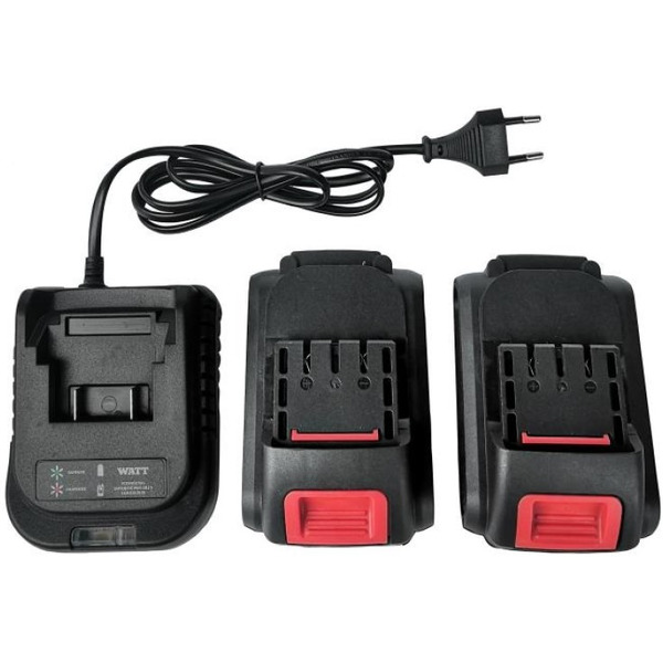 Дрель-шуруповерт WATT WAS-18Li-3 1.018.Y29.23 (с 2-мя АКБ, кейс)