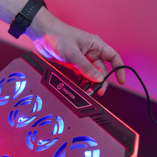 Подставка для ноутбука EVOLUTION LCS-06 RGB