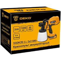 Краскораспылитель Deko SGDK20-Li 086-1020