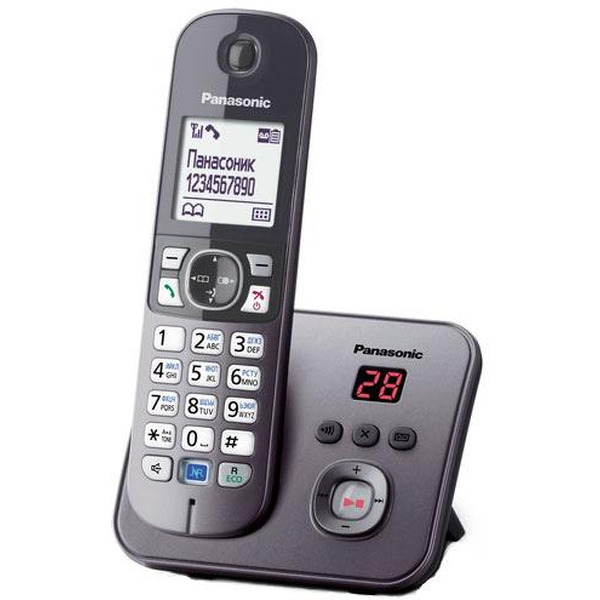 Телефон стандарта dect PANASONIC KX-TG6821RUM
