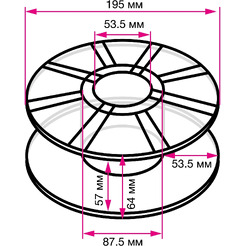 Пластик CACTUS CS-3D-PLA-1KG-S-PINK