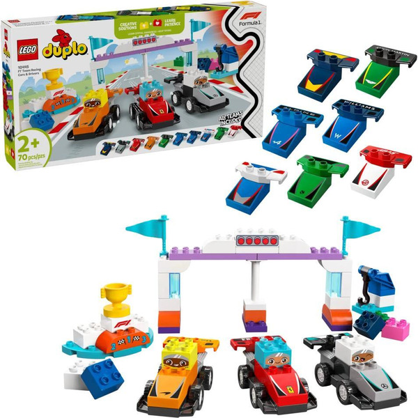 Конструктор Lego Duplo Гоночные машины и пилоты команды F1 10445