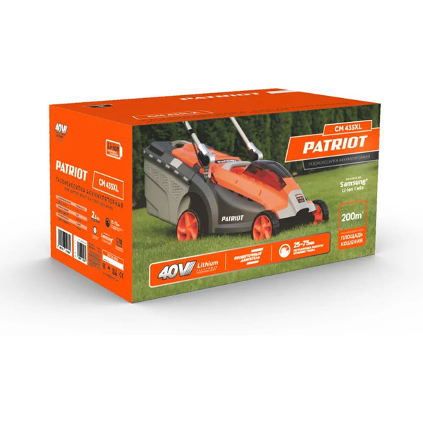 Газонокосилка аккумуляторная Patriot CM 435XL