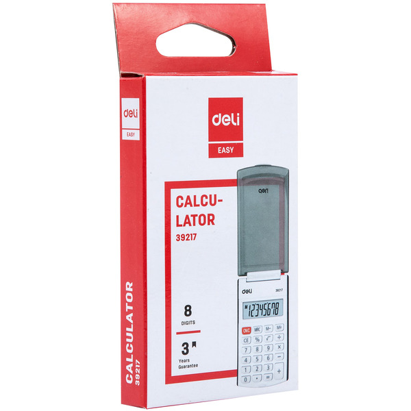 Калькулятор Deli E39217 (оранжевый)