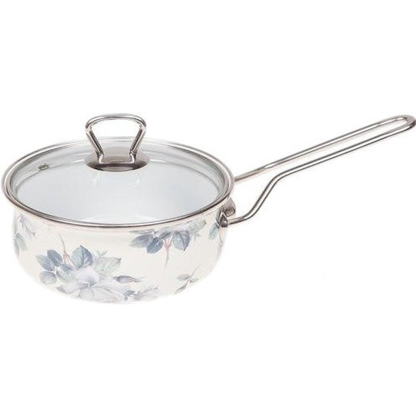 Ковш стальной эмалированный PERFECTO LINEA Белые розы 1,3 л